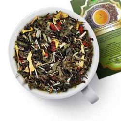 Чай смешанный "Восхитительный нектар" Смесь черного чая и зеленого чая и уникальных тибетских ягод годжи, обладающих мощным омолаживающим и антистрессовым  действием и травы стевии.  Легкий искрящийся цитрусовый оттенок и  сладко-пряный аромат придают напитку лимонная трава, бергамот и лепестки подсолнуха    828