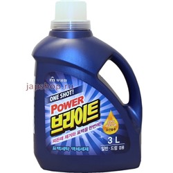 One Shot Power Bright Liquid Detergent Жидкое средство для стирки с ферментами, 3 л(8801173602440)