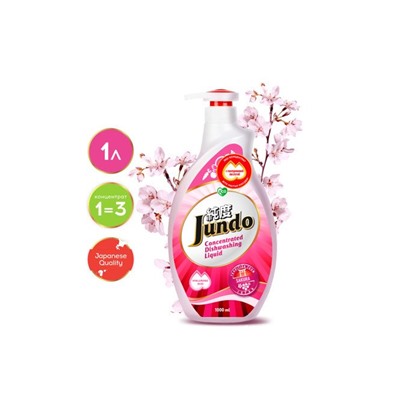 Гель для мытья посуды и детских принадлежностей Jundo Sakura 1 л