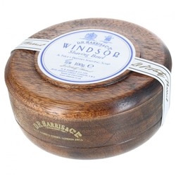 D.R. Harris Windsor Shaving Soap in Mahagony Bowl  Мыло для бритья Windsor в миске из красного дерева