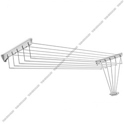 Сушилка для белья настенно-потолочная "лифт" 1,6м, белая