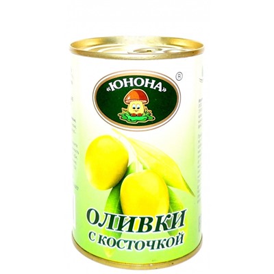Оливки с косточкой Юнона 300 гр ж/б