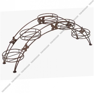 Подставка "Арка 5" д/5 кашпо,на подоконник, медь (