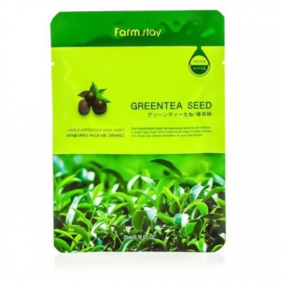 Маска для лица с семена зеленого чая -VISIBLE DIFFERENCE MASK SHEET GREENTEA SEED