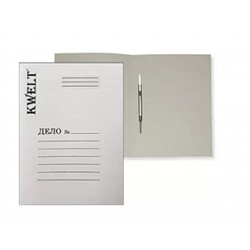 Папка-скоросшиватель картонная Дело А4 360г/м2, 3шт немелованный, белый