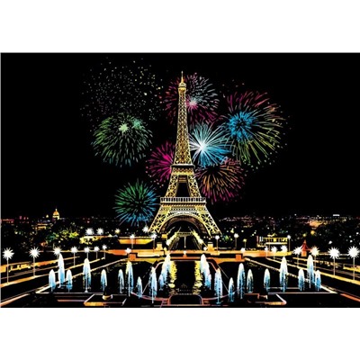Fireworks Paris Скретч-картины