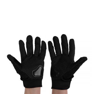 Перчатки мотоциклетные с защитными вставками, пара, размер XL, черные