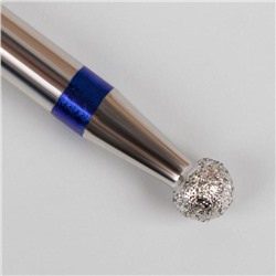 Фреза алмазная для маникюра «Шар», средняя зернистость, 2,7 мм