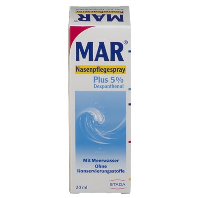 MAR (МАР) plus 5 % Nasen-Pflegespray 20 мл Спрей для носа с Декспантенолом заживляющий