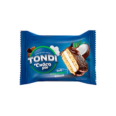 «Tondi», choco Pie кокосовый, 30 г