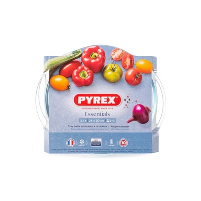 Кастрюля с крышкой PYREX Essentials 24х10х20 см, 2.1 л