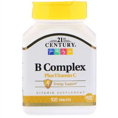 21st Century, Комплекс витаминов группы B с витамином C, 100 таблеток