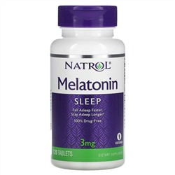 Натрол, Мелатонин, 3 мг, 120 таблеток