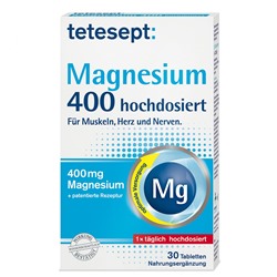 tetesept (тетесепт) Magnesium 400 hochdosiert 30 шт