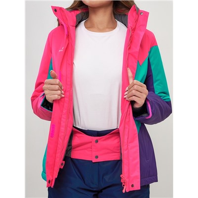 Горнолыжная куртка женская розового цвета 551913R