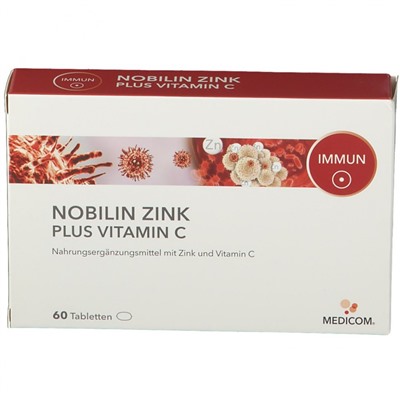 NOBILIN (НОБИЛИН) Zink Plus Vitamin C 60 шт