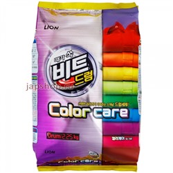 CJ Lion Beat Drum Color Стиральный порошок для цветного белья автомат (мягкая упаковка), 2250 гр(8806325609339)