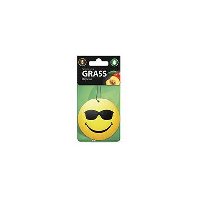 Картонный ароматизатор GRASS "Смайл" (персик)