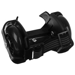 Ролики для обуви раздвижные мини, колеса световые РU 70 мм, ABEC 5, цвет черный