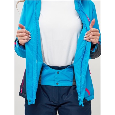 Горнолыжная куртка женская синего цвета 551911S