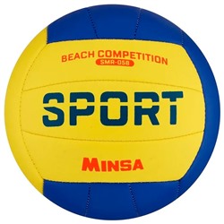 Мяч волейбол MINSA SMR-058, размер 5, 18 панелей, 2 подслоя, камера резина   7306808 в Краснодаре
