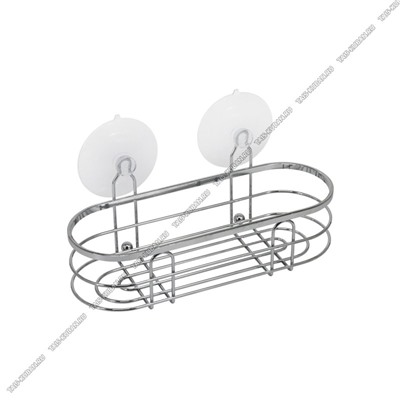 Полка настен, овал (20х10 h7см) хром,креплен.на 2