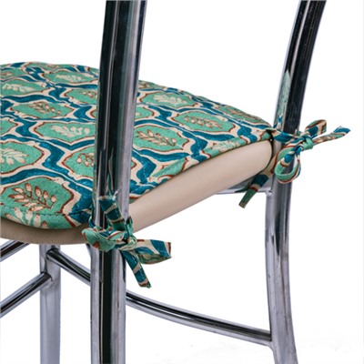 Чехол на стул с завязками 35х38 'Радушная хозяйка (Традиция)', рогожка, 100 % хлопок, 'Листья'