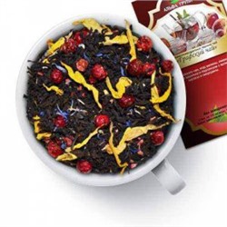 Чай черный "Графский чай" Черный чай с кусочками ягод малины, смородины, лепестками василька и подсолнуха с ароматом малины и смородины. ХИТ ПРОДАЖ!!! 805