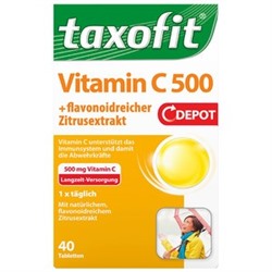Taxofit Биологически активная добавка Nahrungsergänzungsmittel Vitamin C 500 Depot