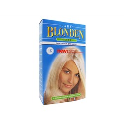 Фитокосметик. Осветлитель для волос Lady Blonden Extra с фитопорошком зеленого чая 35 г.