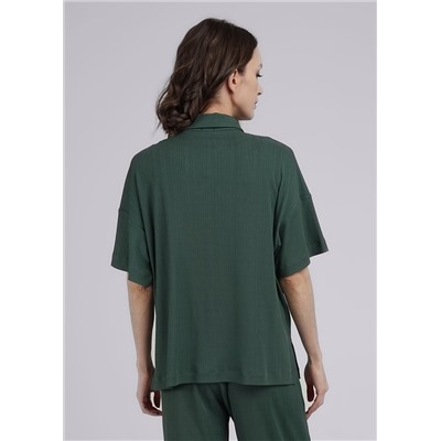 Рубашка женская CLE 346554шр т.зелёный