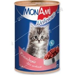 МонАми корм для котят Говядина 350г консервы (20) 201002122