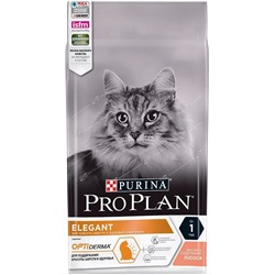 PURINA Pro Plan Elegant корм для кошек для поддержания красоты и здоровья кожи Лосось 1,5кг
