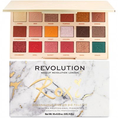 Тени для век Makeup Revolution x Roxxsaurus Ride Or Die Palette