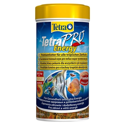 Корм для рыб TetraPro Energy, для всех видов рыб для дополнит. энергии, чипсы 250мл (6) Tet-141742