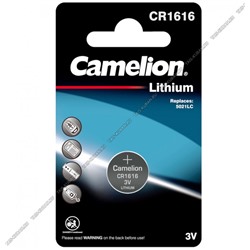Бат. диск.CAMELION CR1616, BL-1шт.литиев (д/часов,