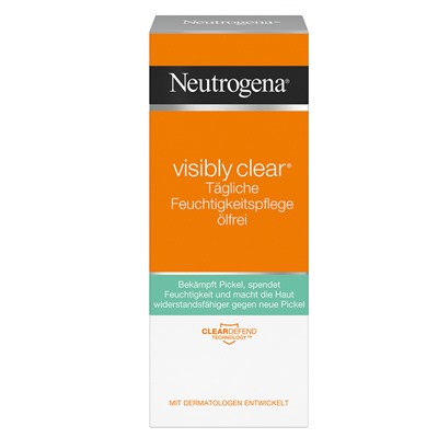 Neutrogena (Нойтрогена) visibly clear Tagliche Feuchtigkeitspflege olfrei 50 мл