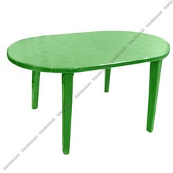 Темно-зеленый Стол овальный (1400х800х710мм) (20)