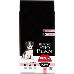 PURINA Pro Plan OPTIDERMA корм щенков средних пород с чувств. кожей Лосось, Рис 12кг