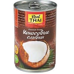 Сливки кокосовые (REAL THAI) ж/б, 400 г