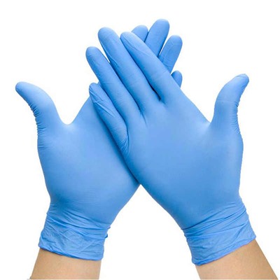 Перчатки нитриловые неопудр. Голубые  S /100шт