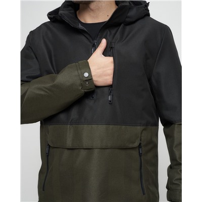 Куртка-анорак спортивная мужская черного цвета 3307Ch