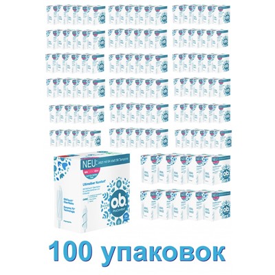 o.b. Tampons ProComfort Mini 64 St, O.B. Тампоны ПроКомфорт Мини 2 капли 64 шт, 100 упаковок (6400 штук)