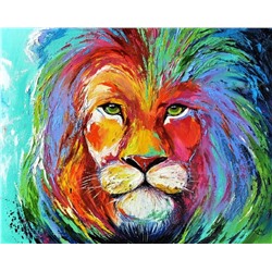 Красочный лев