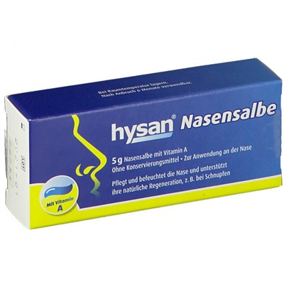 hysan (хисан) Nasensalbe 5 г Хисан Мазь для носа с Витамином А
