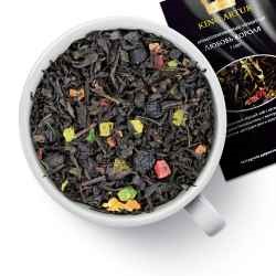 Чай черный «Любовь короля» Цейлонский чай с кусочками манго, ягодами боярышника, с волнующим сладким ароматом цветущих роз и экзотических фруктов  100гр