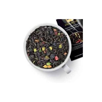 Чай черный «Любовь короля»  Цейлонский   чай  с кусочками манго, ягодами боярышника, с волнующим сладким ароматом цветущих роз и экзотических фруктов.  813