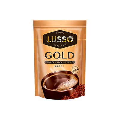 «LUSSO», кофе Gold, растворимый, 75 г