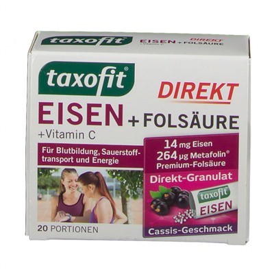 taxofit (таксофит) Direkt Eisen + Folsaure + Vitamin C 20 шт