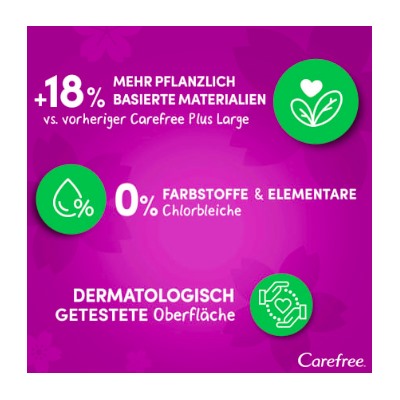 Carefree Slipeinlage Plus Large mit Frischeduf, Прокладки ежедневные Large Plus Fresh с ароматом свежести, 48 шт, 48 упаковки (2304 шт)